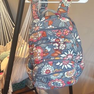 Floral Gray Backpack